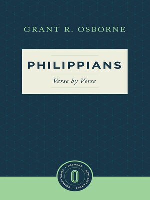 cover image of Philippians Verse by Verse